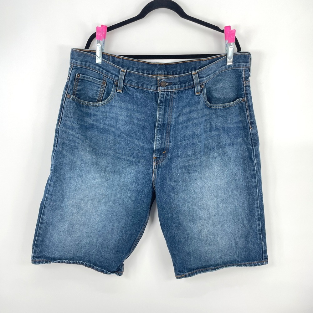 Levis 569 Loose Straight‎ Denim Shorts Mens 40 Blue Jean Baggy Summer Casual